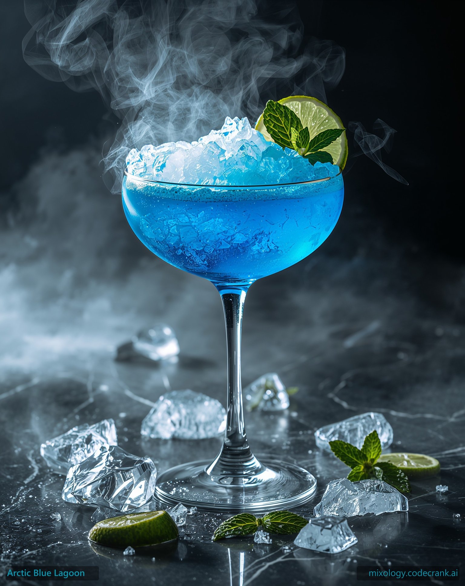 Arctic Blue Lagoon cocktail recipe