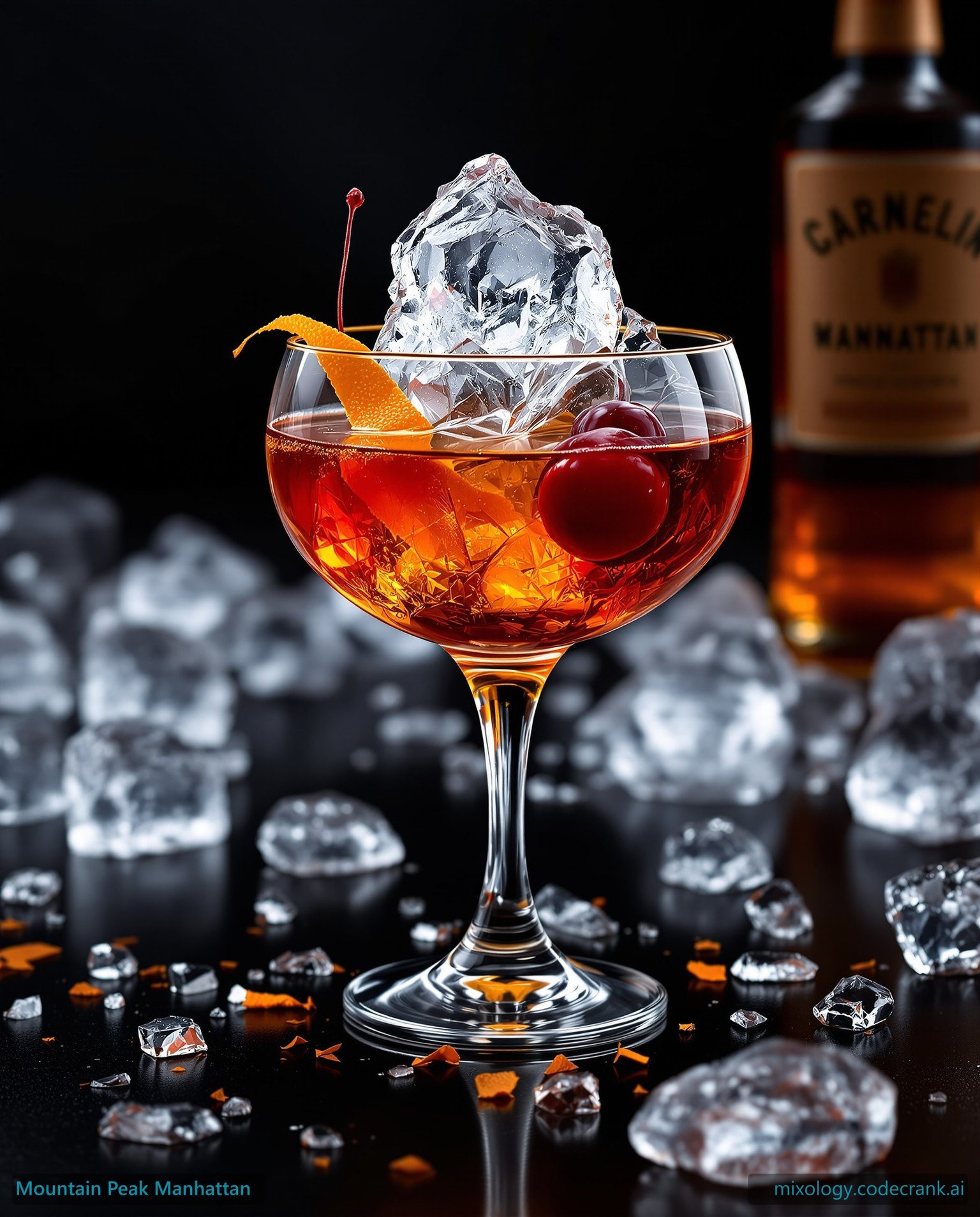 Mountain Peak Manhattan cocktail recipe