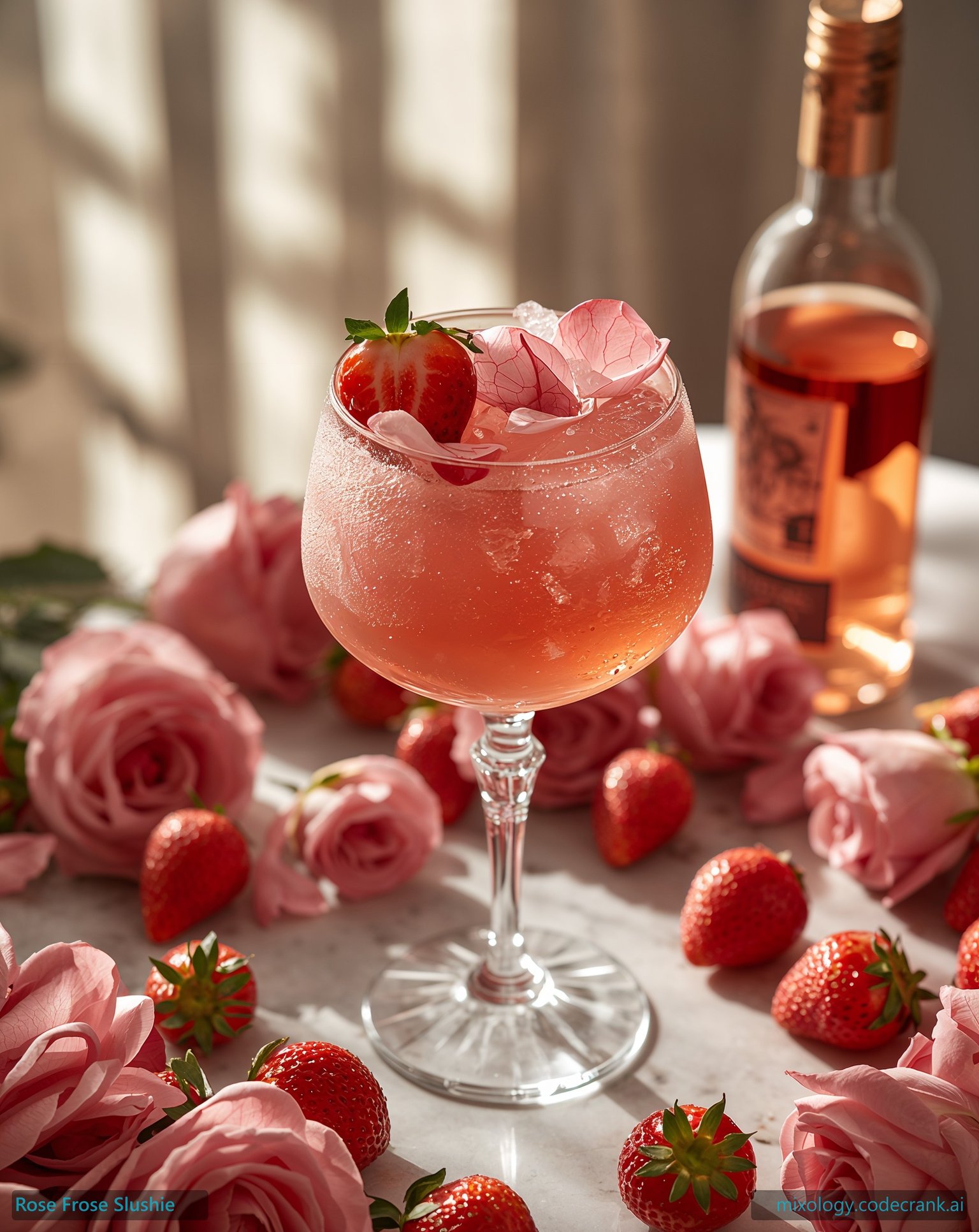 Rosé Frosé Slushie cocktail recipe