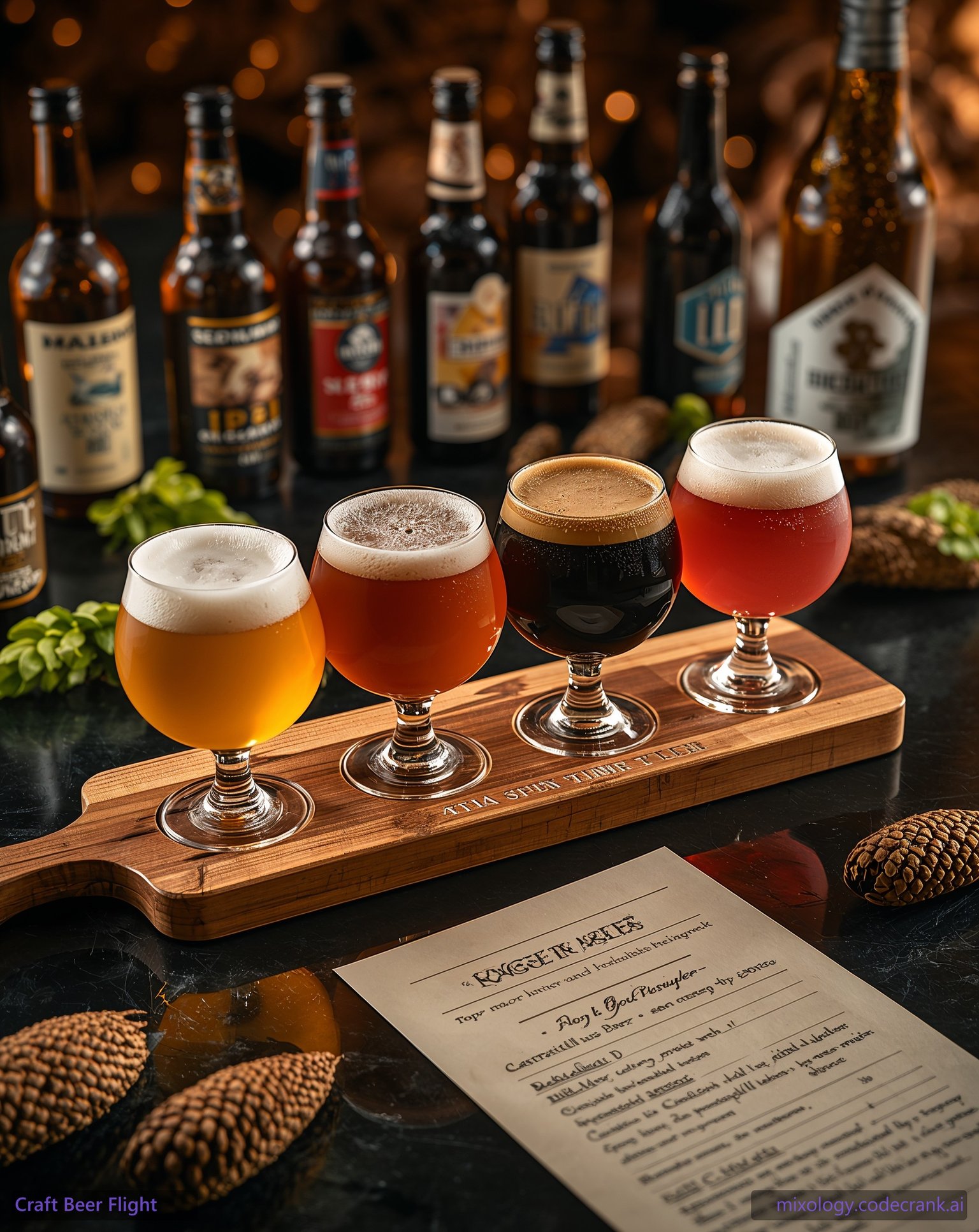 Craft Beer Flight cocktail recipe