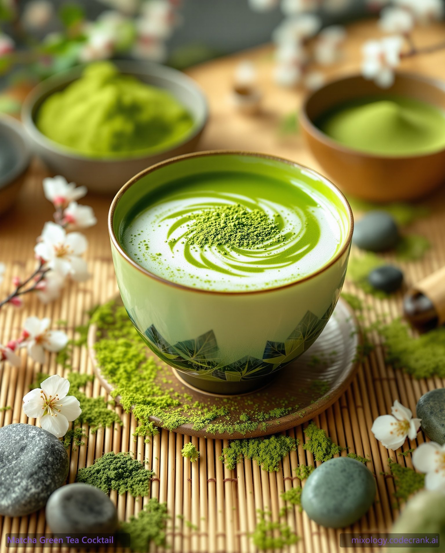 Matcha Green Tea Cocktail cocktail recipe