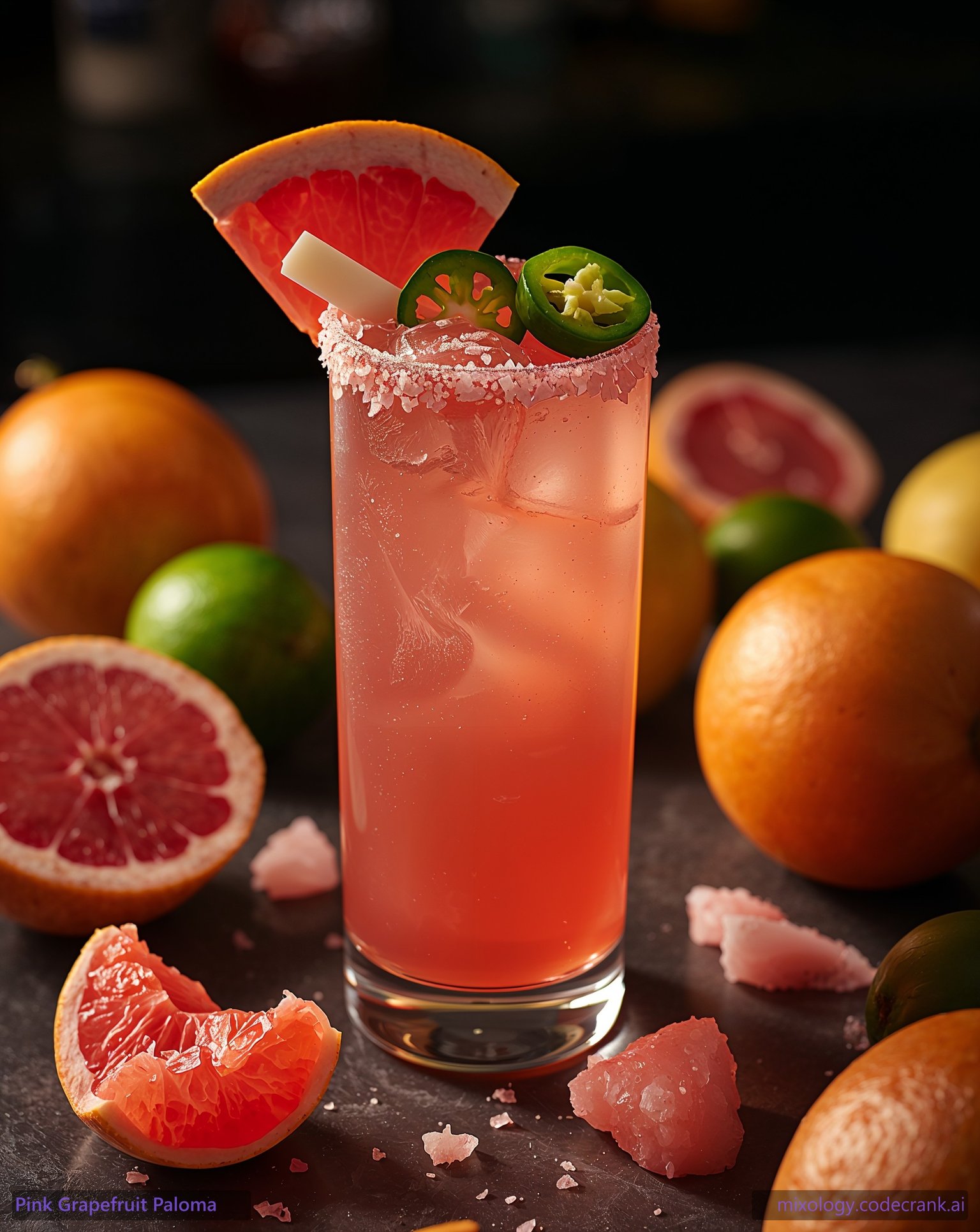 Pink Grapefruit Paloma cocktail recipe
