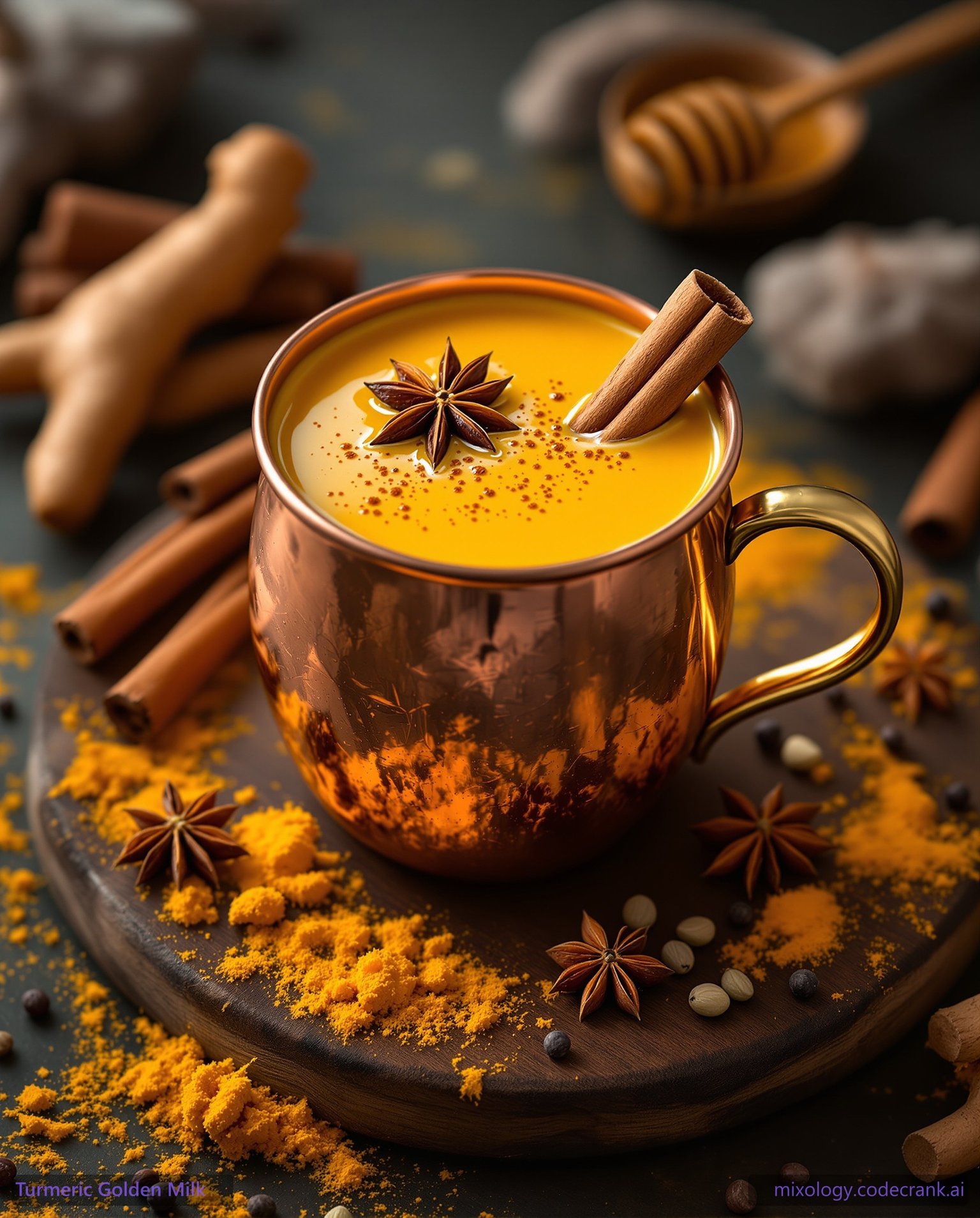 Turmeric Golden Milk cocktail recipe