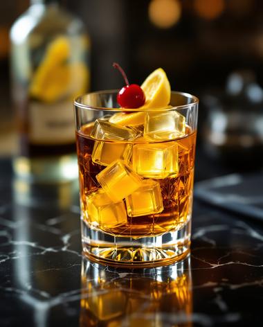 Whiskey Sour Gel Cubes